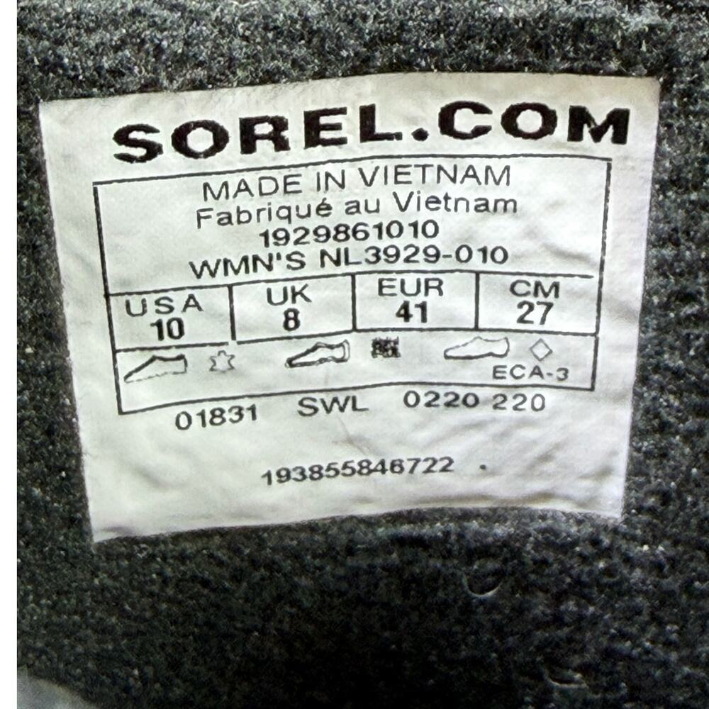 NWT Sorel Women's 10 Lennox Lace Cozy Waterproof Patent Leather Lambswool Boot - Picture 3 of 12